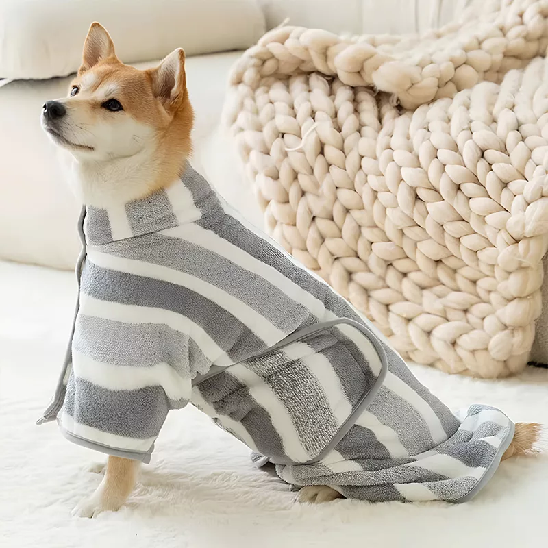 badekåpe for hund, håndklekåpe for hund, badehåndkle for hund, superabsorberende hundehåndkle