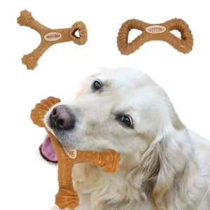 uforgjengelig hundeleketøy, tyggepinne for hund, hundeleketøy i tre, tannrengjøringsleketøy for hund