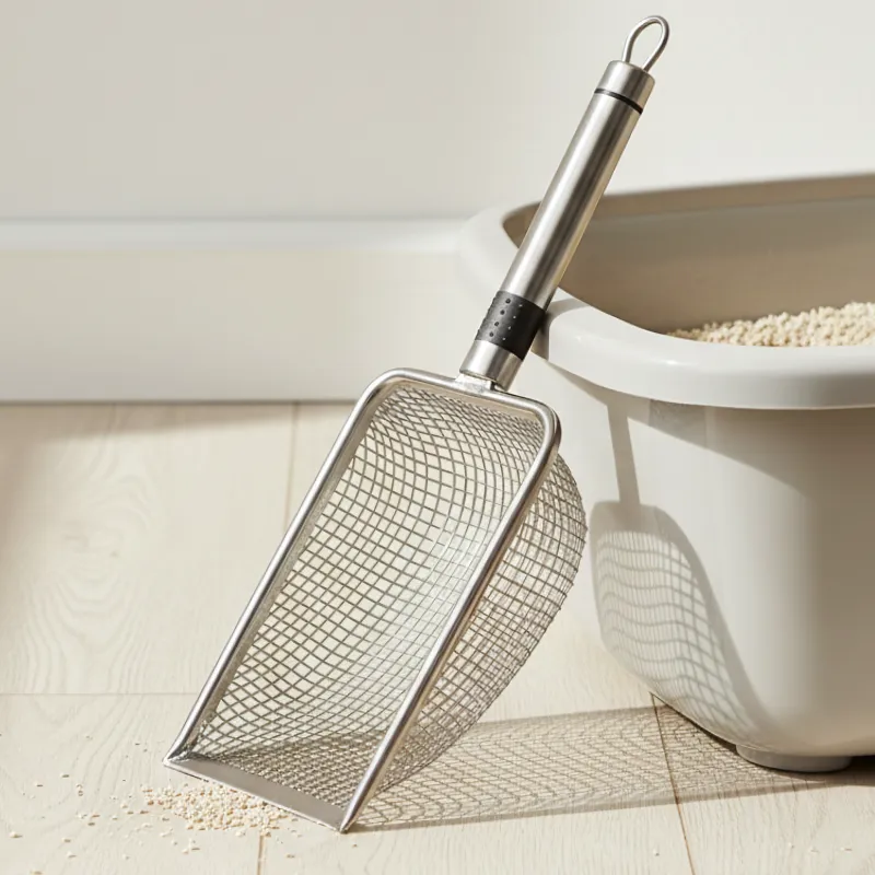 stainless steel cat litter scoop