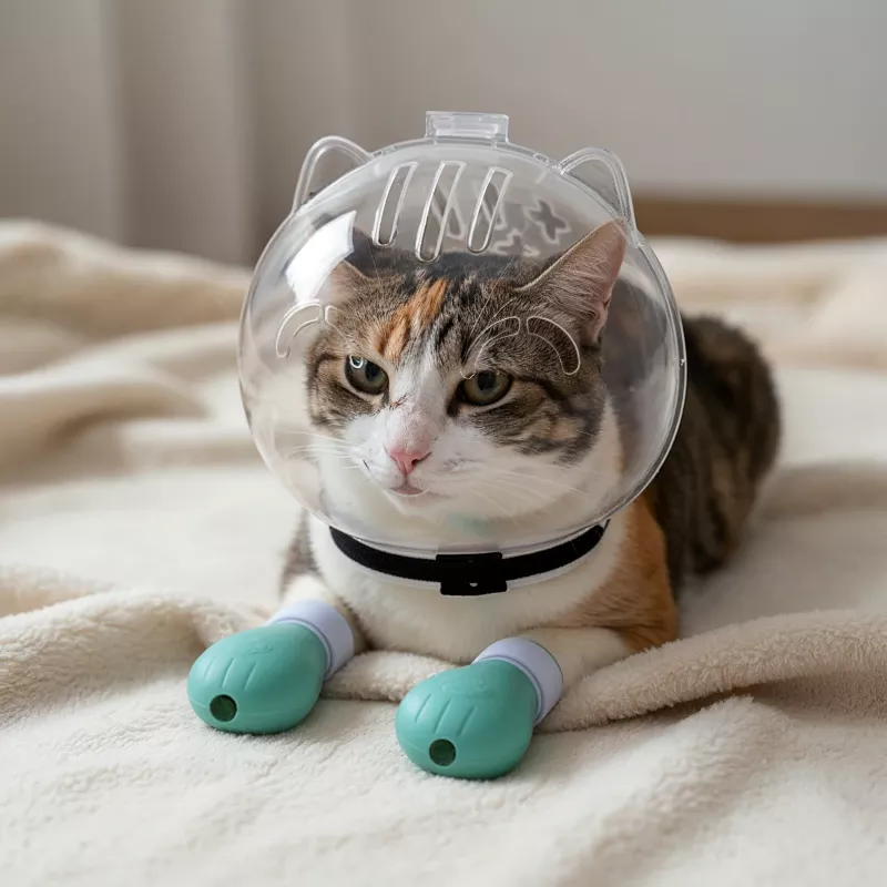 cat grooming muzzle, cat paw protectors, cat anti scratch, cat booties