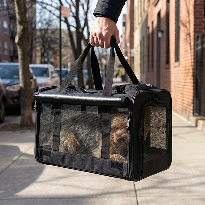 soft-sided pet carrier