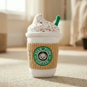 coffe cup dog toy